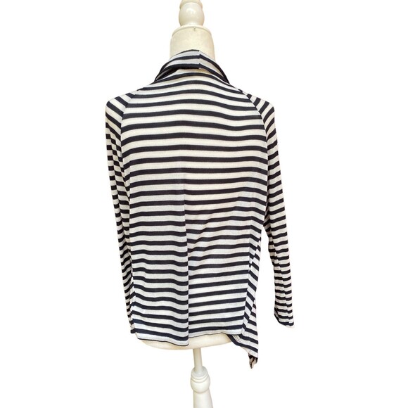 Kate Madisen Striped Lightweight Open Cardigan Long Sleeve Top Size Medium M - Picture 3 of 9